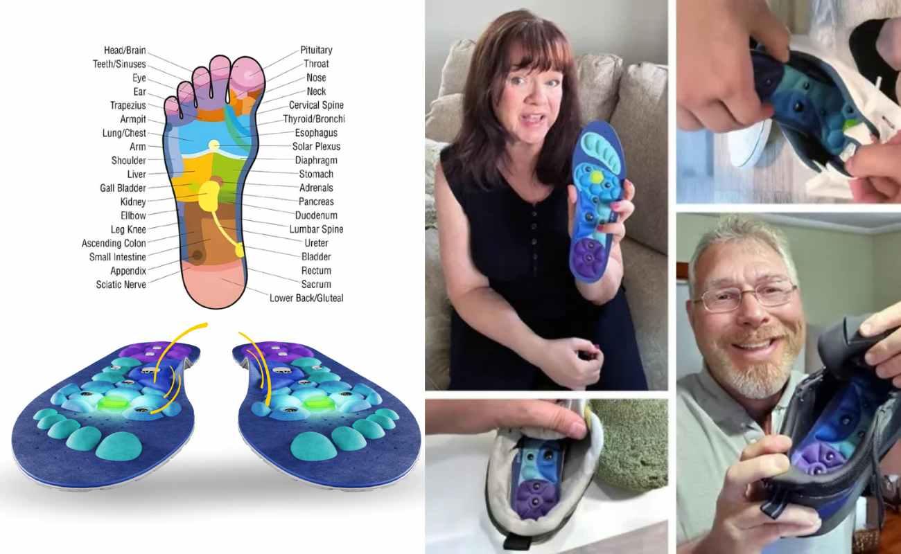 Magnetic Pressure Point Insoles-Acupressure Therapy At Just $29.99