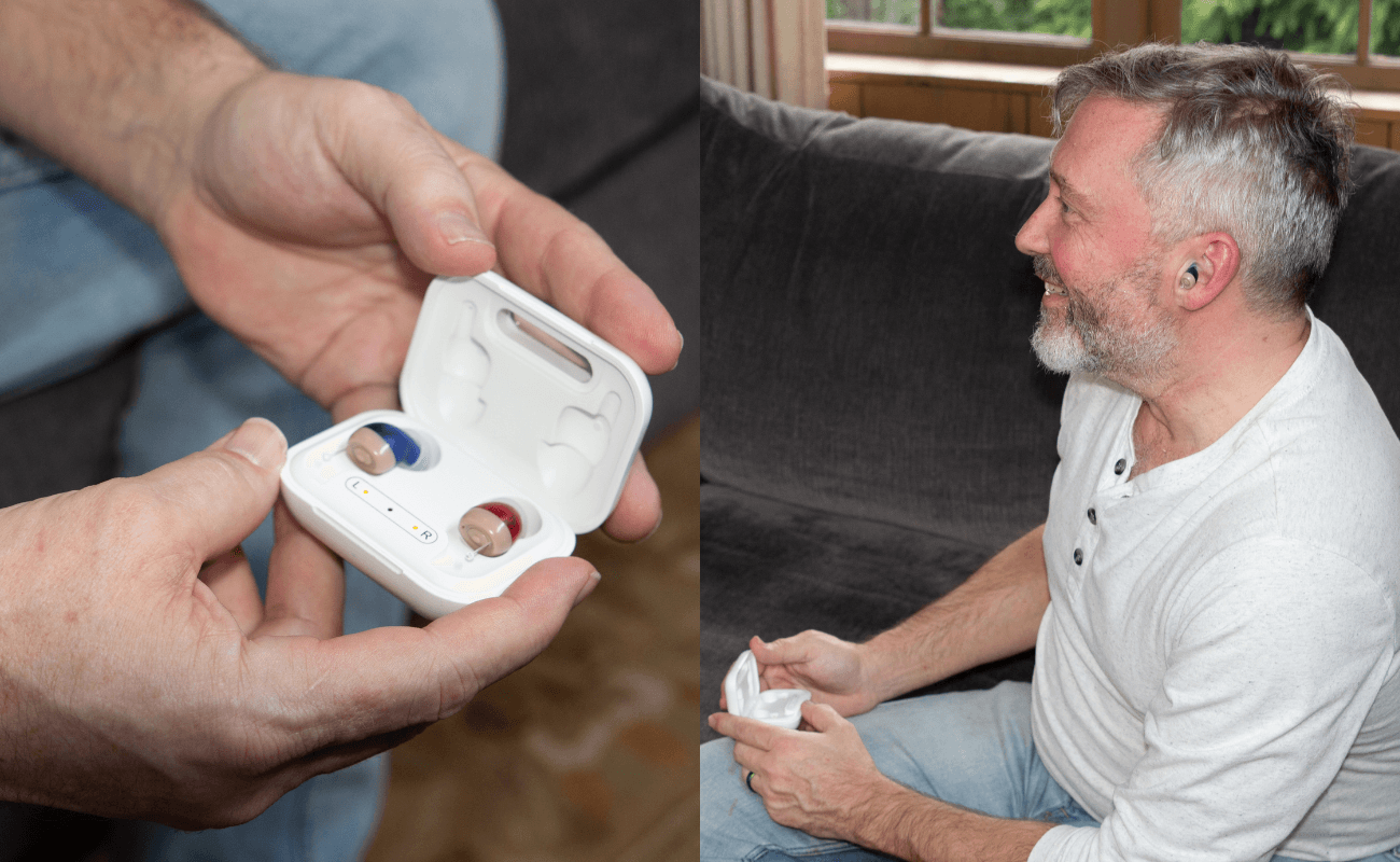AmpliHear-Premium Wireless Charging Hearing Aids Under $100